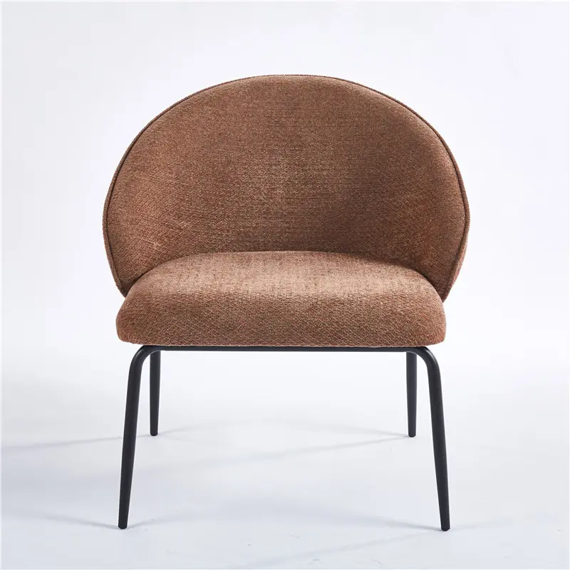 Barbara Lounge Chair Upholstered Seat with KD Metal Frame. Featured Image