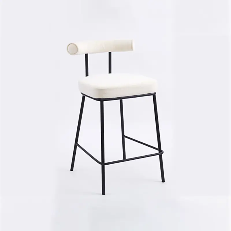 Elva Barstool Upholstered Seat with Simple Curve Back. Featured Image