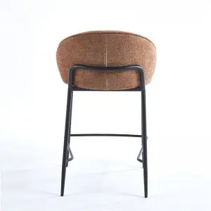 Barbara Counter Chair Upholstered Seat with Metal Frame.
