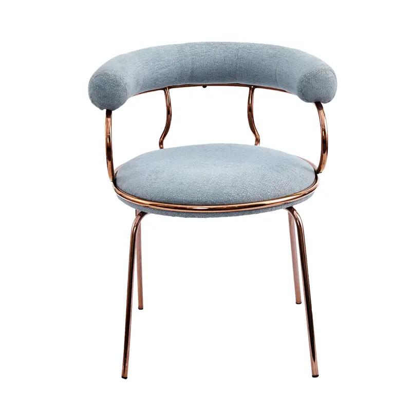 Mimi Dining Chair Upholstered Seat with Metal Frame. Featured Image
