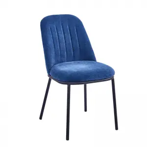 Brant Dining Chair Upholstered Seat with Metal Frame.