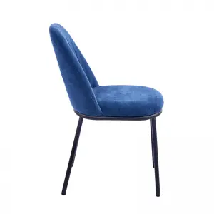 Brant Dining Chair Upholstered Seat with Metal Frame.