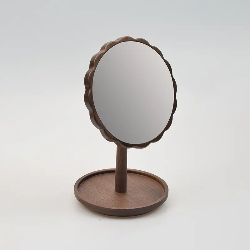 Stephen Black Walnut And Beech Wood Mirror Handicraft Solid Wood Featured Image