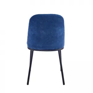 Brant Dining Chair Upholstered Seat with Metal Frame.