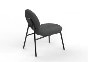 Cleo Lounge Chair Modern Industrial Upholstered Chairs Suitable For Home, Bistro Coffee Shop